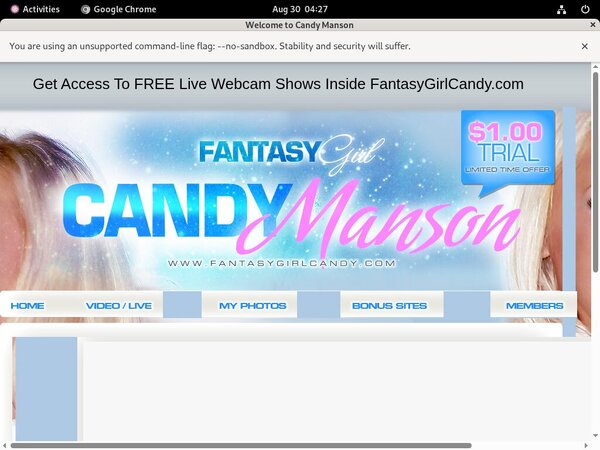 Free Candymanson Trial Membership