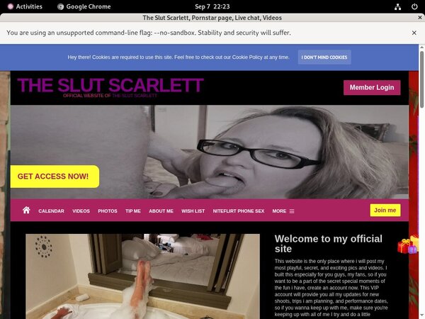 Account Free For The Slut Scarlett