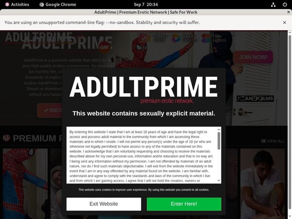 Adult-prime.com Usernames