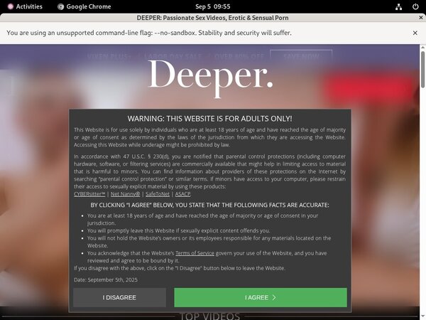 Deeper.com Payment