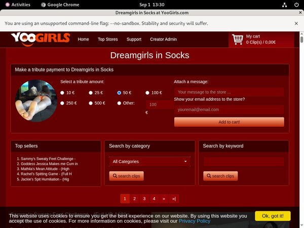 Dreamgirls In Socks Deal
