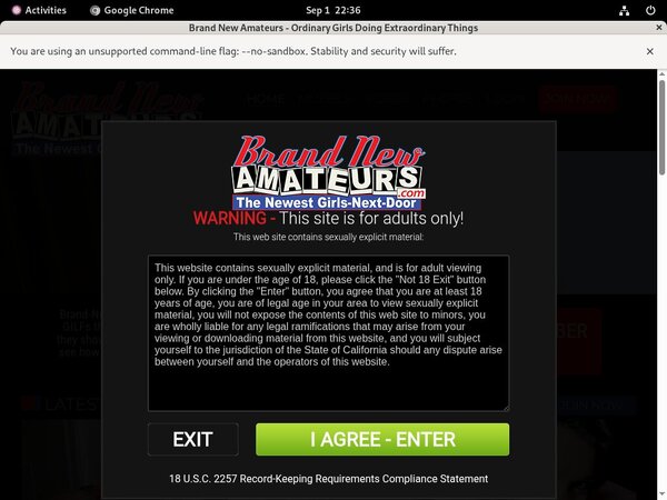 Free Brand New Amateurs Account Login