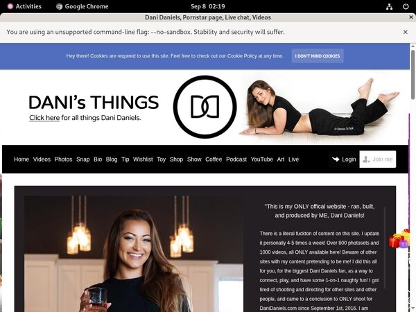 Free Dani Daniels Trial Offer