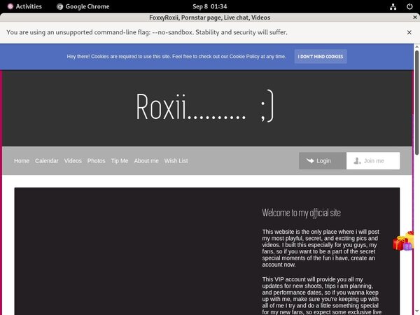 Free Foxxyroxii.modelcentro.com Trial Deal