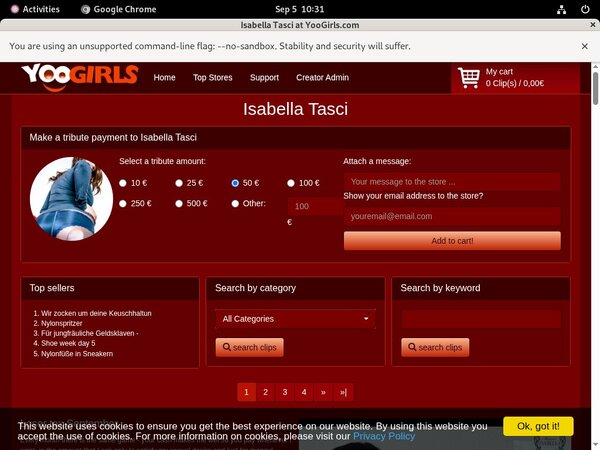 Isabella Tasci Exit Discount