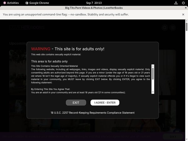 Loveherboobs.com New Accounts
