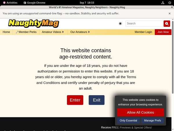 Naughty Mag Web Site