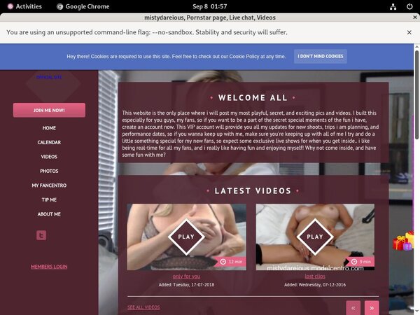 New Mistydareious.com Videos