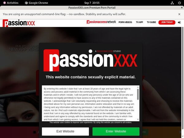 Passion XXX Account Info