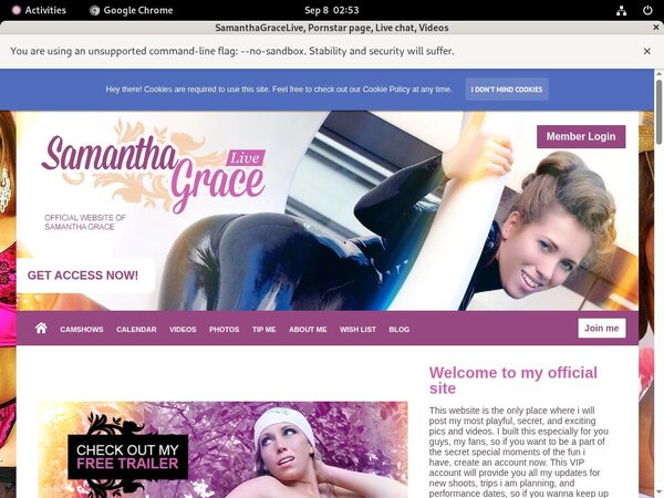 SamanthaGraceLive Member Login Free