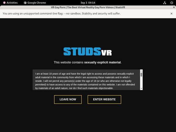 Studs VR Order Page