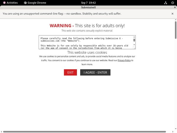 Submissivex.com Password Account