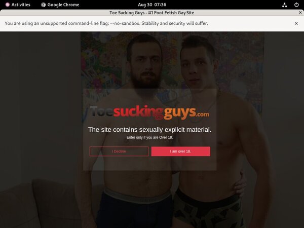 Toesuckingguys.com Billing Page
