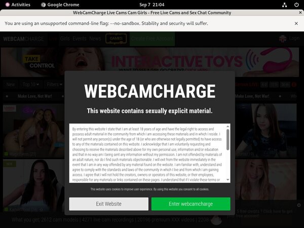 Webcam Charge Free Premium Accounts