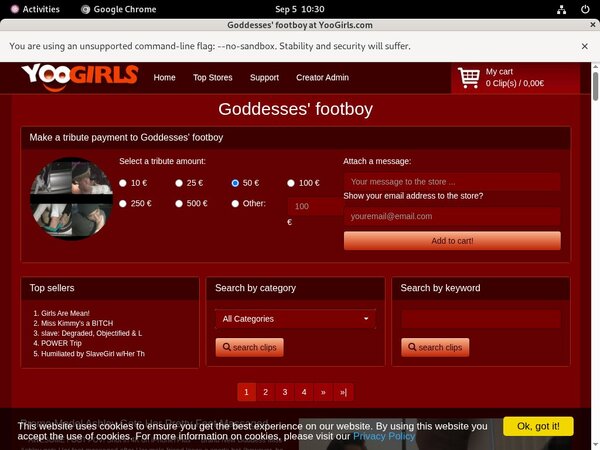 Footboy Goddesses Free Membership