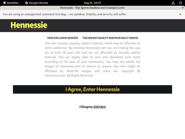 Free Hennessie.com Login Account